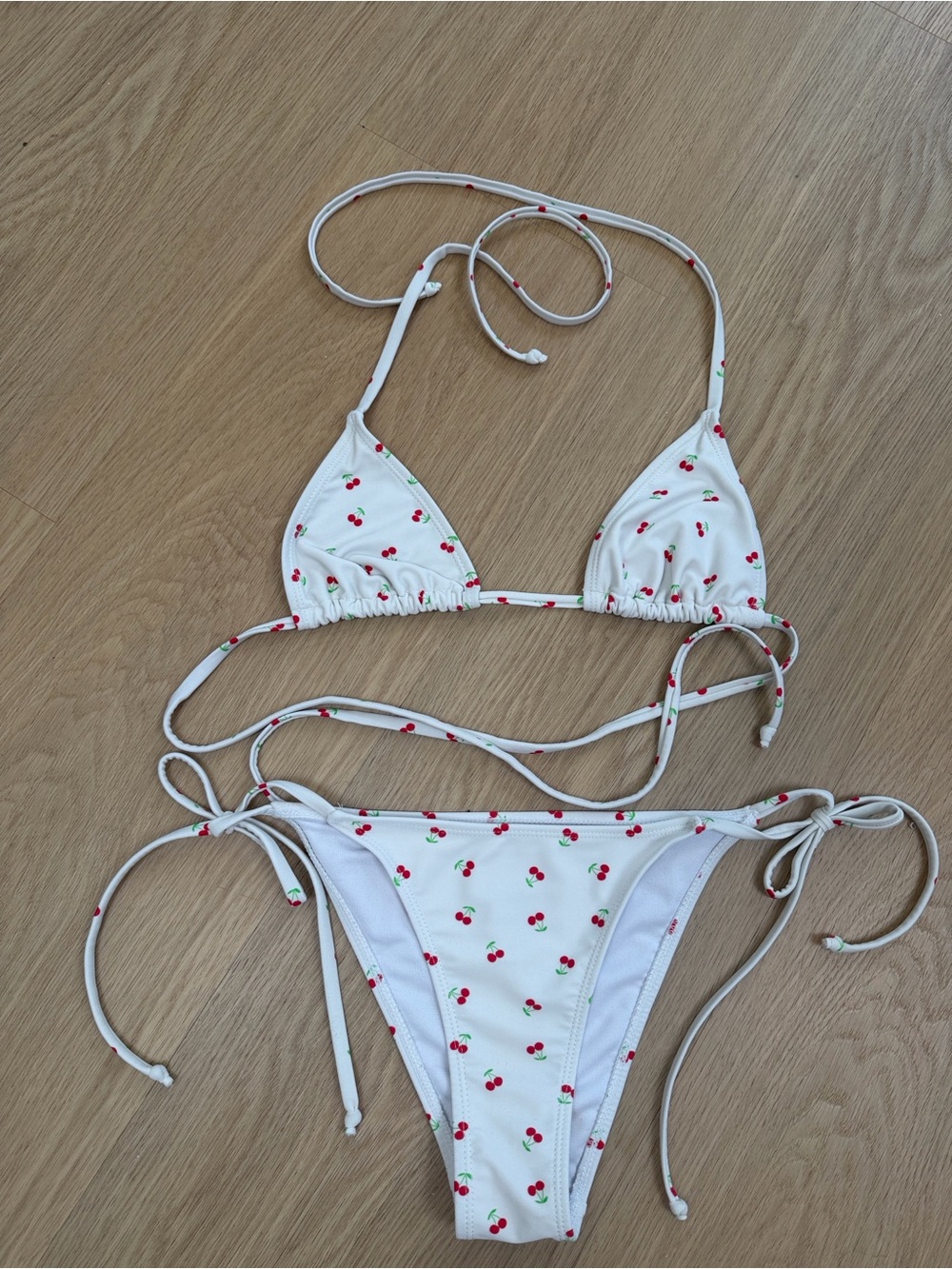 Betty Jade Cherry Print Bikini Set S